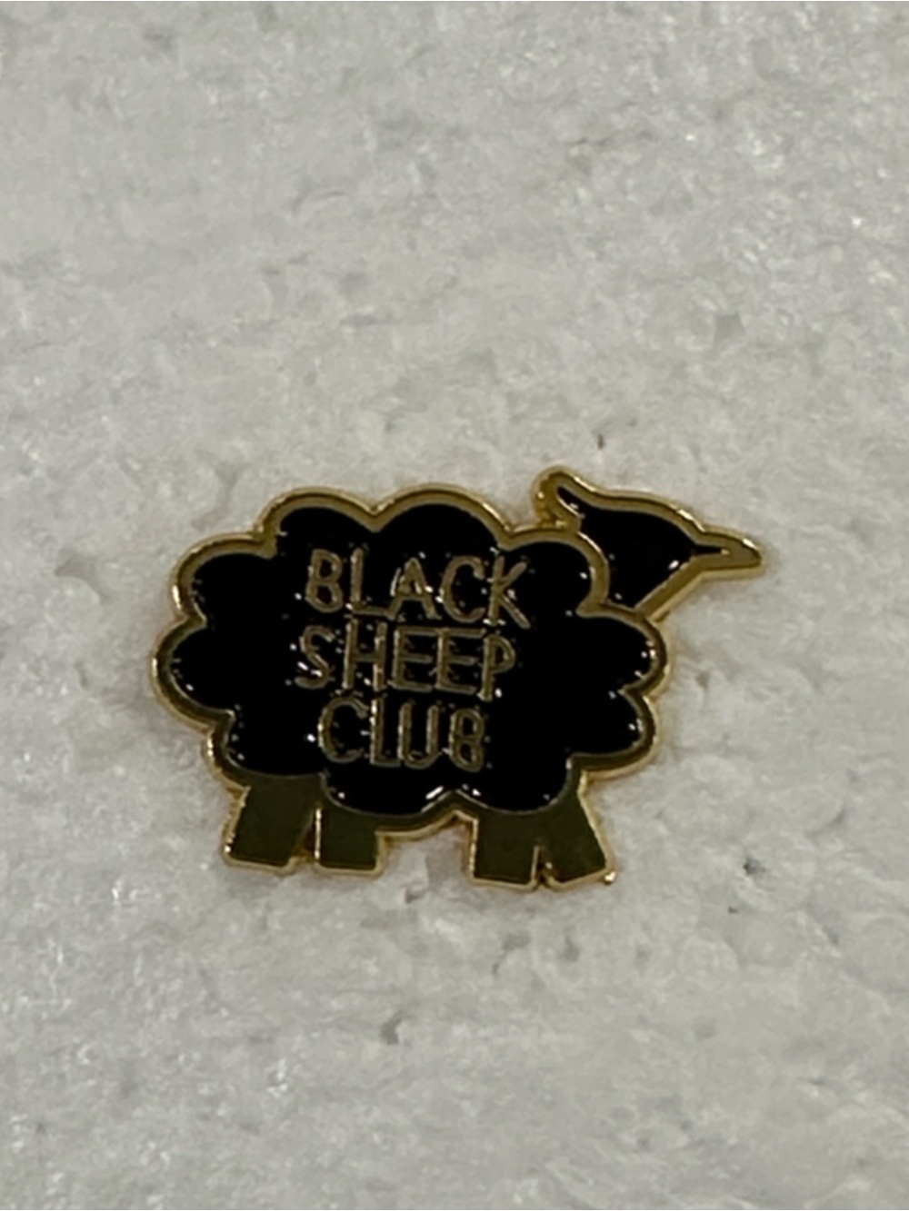 Black Sheep Club Kids Enamel Pin - Black and Gold